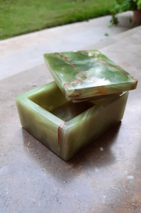 Caja de Joyería de Ónix Verde Hecha a Mano con Acabado de Alto Brillo, Elegante Caja de Almacenamiento de Joyas y Caja de Regalo de Lujo para Compradores Mayoristas - Product Image 3