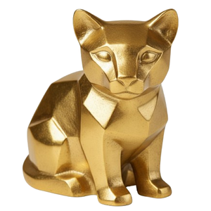 Figurines d'animaux Sobar uniques finies en or, décoration esthétique Feng Shui pour la pièce, statue de cerf, ornement, décoration intérieure, sculptures - Product Image 6