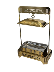 Recipiente para Servir Comida de Acero de Primera Calidad Hecho a Mano con Tapa, Calentador de Comida de Lujo para Hotel y Restaurante de la India - Product Image 5