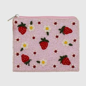 Custom Shape <b>Seed</b> Beads Embroidery Mixed Colors Promotional Coin Pouch for Boutique High Quality Handmade Beaded Coin Purse Zip - Product Image 6