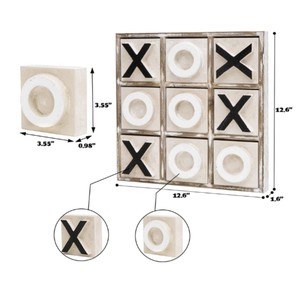 Jeu de Tic Tac Toe en Bois en Gros, Décoration Rustique pour Table Basse, Jouet Éducatif Interactif, Jeu de Table XO Personnalisé Tic Tac Toe - Product Image 2