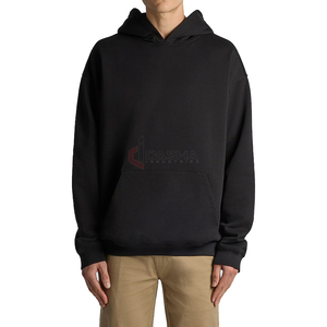 เสื้อฮู้ดดี้ผู้ชายคุณภาพสูง ผ้าฝ้าย 100% GSM หนา ทรงหลวม ไหล่ตก ผ้าเฟรนช์เทอร์รี่ เป็นมิตรกับสิ่งแวดล้อม รับสกรีนโลโก้ น้ำหนักมาก - Product Image 4
