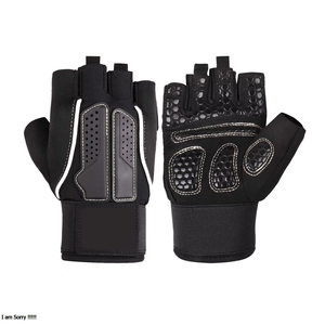 Guantes de Gimnasio GEO BROTHERS de Medio Dedo, Transpirables, Antideslizantes, de Cuero Ligero, con Cierre de Tirón, Unisex - Product Image 6