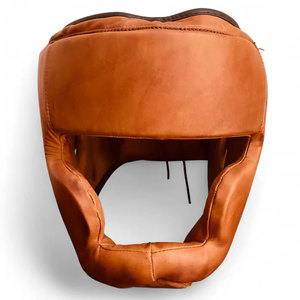 High Quality Leather Martial Arts <b>Head</b> Guard with Comfortable Inner Padding for Safe <b>Training</b> and Gym Sessions - Product Image 1