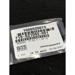 LAM 715-021092-001 <b>SPACER</b>, 10-32 X 1.25 LG, 172101 - Trusted Global Legacy Semiconductor Equipment and Parts at - Product Image 5