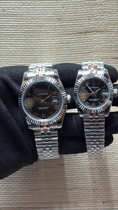 Reloj Mecánico de Lujo de Acero Inoxidable con Esfera Color Chocolate, Números Romanos Luminosos, Alta Calidad, Edición Limitada, Estilo Vintage Hip Hop - Product Image 2