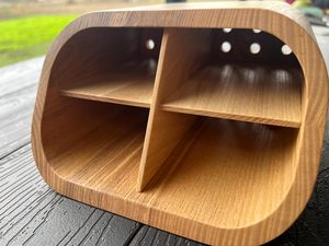 Ash Wood Kitchen Utensil Organizer: Cutlery Holder for Dining <b>Table</b> - Product Image 4