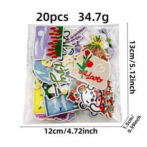 Élégante Broderie Orchidée Thermocollante pour Casquette de Baseball, Chapeau, Sac à Dos, Veste, Vêtements DIY, Vente en Gros - Product Image 4