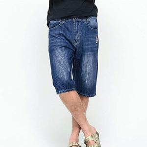 Shorts en jean délavé personnalisés style streetwear vintage coupe ample en coton – Fournisseur OEM - Product Image 3