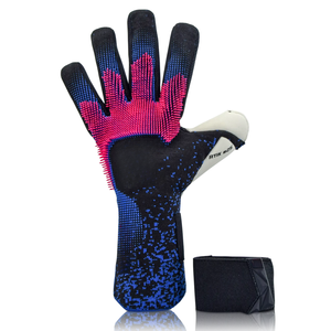 Gants de gardien de but en latex respirant antidérapants pour enfants et adolescents avec fermeture auto-agrippante pour l'entraînement professionnel au football - Product Image 2