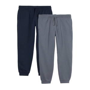 <b>Mens</b> Casual Elastic Waist Drawstring Cuffed Sweatpants <b>Jogger</b> <b>Pants</b> in Gray Beige - Product Image 3