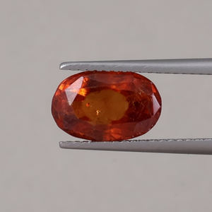 Hessonita Roja Natural al por Mayor, Gema Suelta de 4.16 Quilates, Corte Ovalado 11x7.5mm 6mm, Ligera |   Joyería de Excelente Calidad Certificada por IGI - Product Image 1