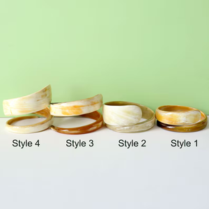 Pulsera de cuerno de serpiente en espiral hecha a mano, pulsera de cuerno de búfalo natural de brazalete ancho, pulsera de cuerno de brazalete de Perfect Enterprises - Product Image 6