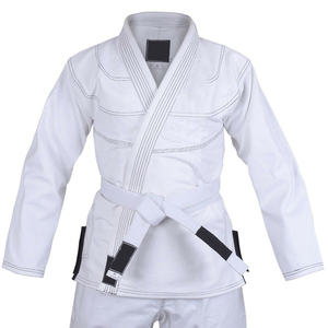 Kimono de Jiu Jitsu Blanco Hecho a Medida, Kimonos de BJJ, Traje de Judo, Uniforme de Jiu Jitsu, Ropa de Artes Marciales Brasileñas, Judo, Karate - Product Image 5