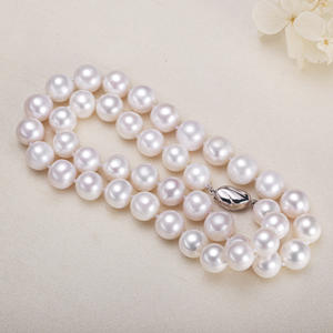 Collar de Perlas de Agua Dulce Auténticas Sin Defectos de Zhuji Jewelry, Regalo para Mamá, Cadena para Clavícula, Venta al por Mayor - Product Image 2