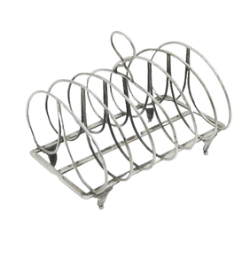 Organizador de Alimentos para Cocina, Porta Tostadas de Aluminio Pulido Brillante, Porta Pan Metálico, Nuevo - Product Image 1