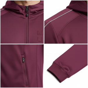 Custom Vintage <b>Zip</b>-<b>Up</b> Heavyweight Unisex Hoodie 100% Polyester Knitted Embroidered Eco Friendly Breathable Full-<b>Zip</b> - Product Image 6