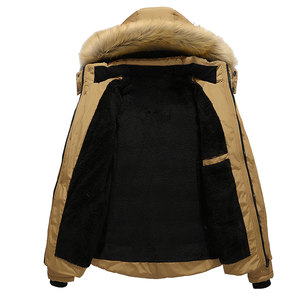 Vente en gros Nouvelle collection Hiver Veste Parka Homme Épaisse Chaude à Capuche en Polaire - Product Image 4