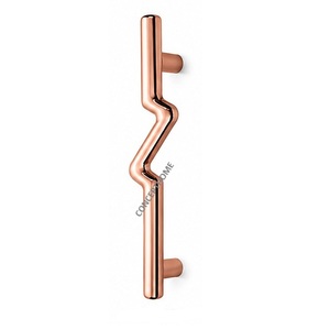 Concept Home Geometric Brass Cabinet Handle Polished <b>Gold</b> Minimalist Design Durable Furniture Handle - Product Image 5
