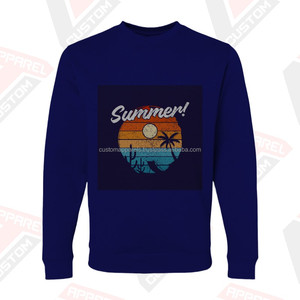 Sweat-shirt streetwear en molleton 100 % coton épais, coupe classique, broderie personnalisée, pull premium - Product Image 1