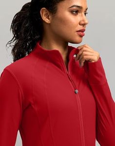 Veste de yoga de qualité supérieure pour femmes, coupe ajustée, idéale pour le sport, la course à pied et les activités de plein air, avec fermeture éclair - Product Image 4