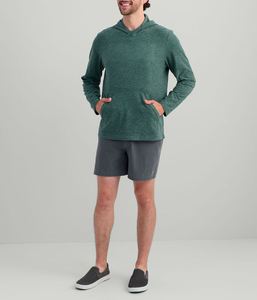 เสื้อฮู้ดดี้ตกปลาสำหรับผู้ชาย แขนยาว แห้งเร็ว ทรงเข้ารูป ระบายอากาศได้ดี ผลิตจากโพลีเอสเตอร์ 100% ป้องกันรังสียูวี 50  คุณภาพสูงสุด ราคาขายส่ง - Product Image 1