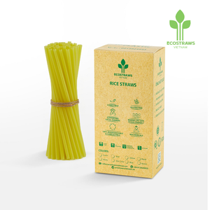 Eco Friendly Rice <b>Straws</b> Sustainable Drinking <b>Straws</b> for Restaurants Cafes Beverage Brands and Green Packaging Supply - Product Image 4