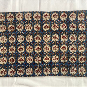 Tela de algodón floral estampada a mano, textil indio hecho a mano, tela tradicional Sanganeri al por mayor - Product Image 1