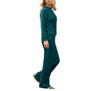 Conjunto Deportivo para Mujer, Tejido Grueso, Algodón Premium, Sudadera Holgada y Pantalones Deportivos - Product Image 1
