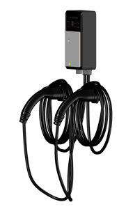 Chargeur de véhicule électrique 7 kW 220 V monophasé mural/sur poteau AC 32 A étanche en verre trempé et alliage d'aluminium gris/noir - Product Image 4