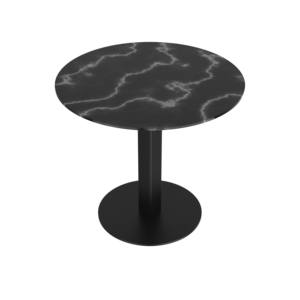 Mesa de Centro Minimalista y Duradera con Tapa con Efecto Mármol Oscuro y Base de Acero Sólido para Muebles del Hogar y Hostelería - Product Image 2