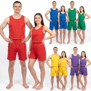 Custom Embroidered Sports Vest Athletic <b>Singlet</b> Workout Active Gym Muscle Cotton Spandex Ribbed Slim Fitness tank Top <b>for</b> <b>Men</b> - Product Image 3