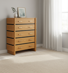 <b>5</b>-drawer Modern Eco-Friendly Chest Mango Bed <b>Frame</b> for Bedroom Handcrafted Home Furniture Premium Quality Indoor Wholesale - Product Image 5