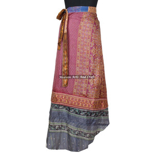 Nouvelle Robe Tube Halter en Soie Vintage Magic de 38 Pouces de Longueur, Jupe Portefeuille Réversible en Soie Vintage Magic, Tendance pour la Plage - Product Image 2
