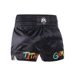 Shorts de Muay Thai en satin personnalisés pour femmes, légers, pour l'entraînement de boxe, vêtements de combat pour MMA et kickboxing - Product Image 1