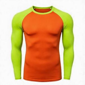 Camiseta Deportiva Unisex de Compresión, Transpirable, para MMA, Ajustada, Elástica, Capa Base para Entrenamiento, Rendimiento OEM, 100% - Product Image 1
