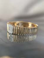Bague en or jaune 14K 18K avec diamant de laboratoire taille baguette 1 carat certifié IGI, pour homme et femme, de luxe, style hip-hop, entièrement pavée, pour anniversaire