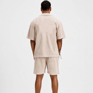 Custom mens twin <b>set</b> premium casual two piece outfit t shirt shorts matching <b>set</b> summer sportswear OEM ODM manufacturer supplier - Product Image 4