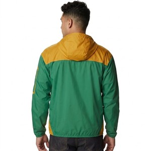 Chaqueta Anorak para Hombre en Verde y Color Mostaza, Ligera, con Capucha, Cortavientos, Estilo Casual para Exteriores - Product Image 2