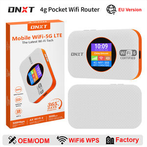 Router Wifi de Bolsillo DNXT Wifi6 300Mbps, Router Wifi <span class=keywords><strong>para</strong></span> Auto con WPS, Pantalla LCD, Wifi Móvil Inalámbrico, Router Wi-Fi Portátil de 3000mAh <span class=keywords><strong>para</strong></span> Viajes - Product Image 1