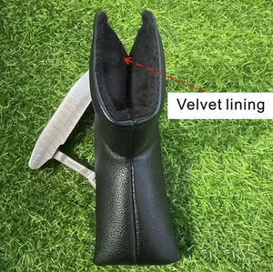 Funda Protectora para Palos de Golf de Cuero PU Negro Sólido, Duradera, con Cierre Magnético, Marca SOSH4 - Product Image 2