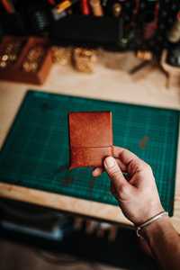 Tactical Stitchless Genuine Leather <b>Wallet</b> Minimalist Card Case No Stitch Slim <b>RFID</b> <b>Blocking</b> Men Pocket Bag SLW-0058 - Product Image 2