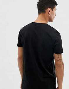 T-shirt noir à manches courtes pour homme avec logo imprimé personnalisé, coupe classique, col rond, nouvelle tendance, vêtement de mode Long Mission. - Product Image 2