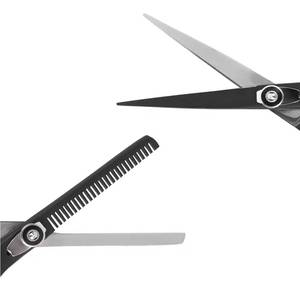 Ensemble professionnel de ciseaux de coiffure légers en acier inoxydable pour droitiers avec peigne et ciseaux à effiler pour usage en salon - Product Image 5