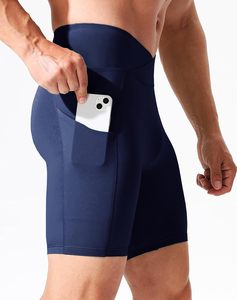 Short de compression respirant pour homme avec poches, séchage rapide, pour la course et le fitness, design par sublimation - Product Image 5
