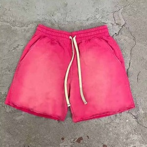 กางเกงชายหาดแบบ unisex สีไล่ระดับ มีเชือกผูก แห้งเร็ว ระบายอากาศได้ดี ผ้าถัก 100% คอตตอน เอวสูง ลายดอกไม้ น้ำหนัก 220 กรัม - Product Image 6