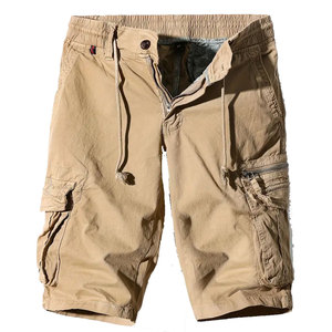 Custom Brand High Design Stylish Men's Cargo Shorts 100% Cotton Canvas Fabric Solid Vintage Style Breathable Windproof - Product Image 1