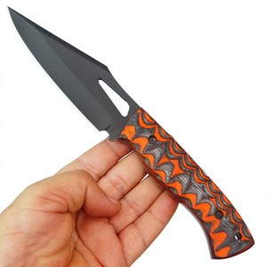 Couteau tactique à lame fixe de 8 pouces, fabriqué à la main, forgé à la main, avec revêtement en poudre, acier au carbone pleine tige, qualité industrielle, pour la chasse et le camping, OEM - Product Image 5