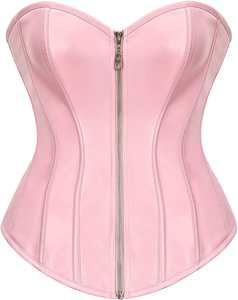 Corset amincissant pour femme avec fermeture éclair sur le devant, gaine sculptante, lingerie bustier tendance, écologique, style gothique - Product Image 2