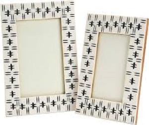 Vente chaude 4x6 cadre photo en bois naturel avec incrustation d'agate et nouveau design en os pour un usage domestique sur le mur ou la table - Product Image 5